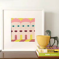 ART PRINT - The Girl with Too Many by Seek Love Keep