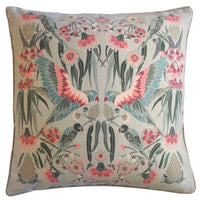 "Gumnut Paradise" Linen 50cm Cushion Cover - Wheat