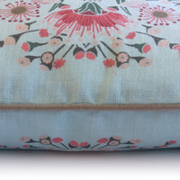 "Gumnut Paradise" Linen 50cm Cushion Cover - Sky Blue