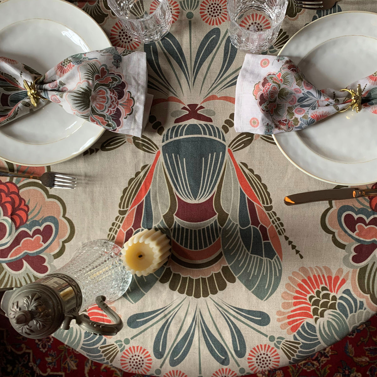 "Honeybee" Linen Napkins - SET OF 4
