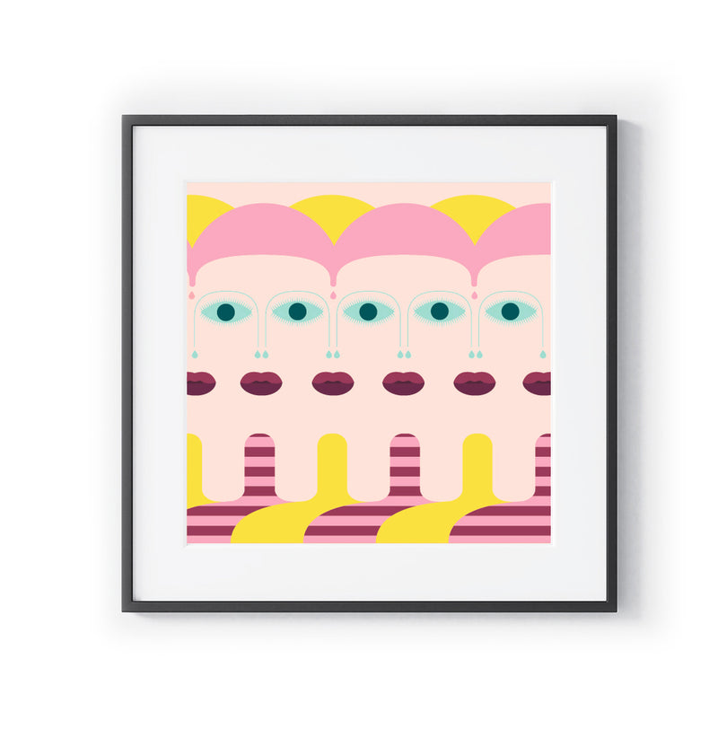 ART PRINT - The Girl with Too Many by Seek Love Keep